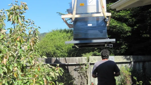 Lowering the oven down