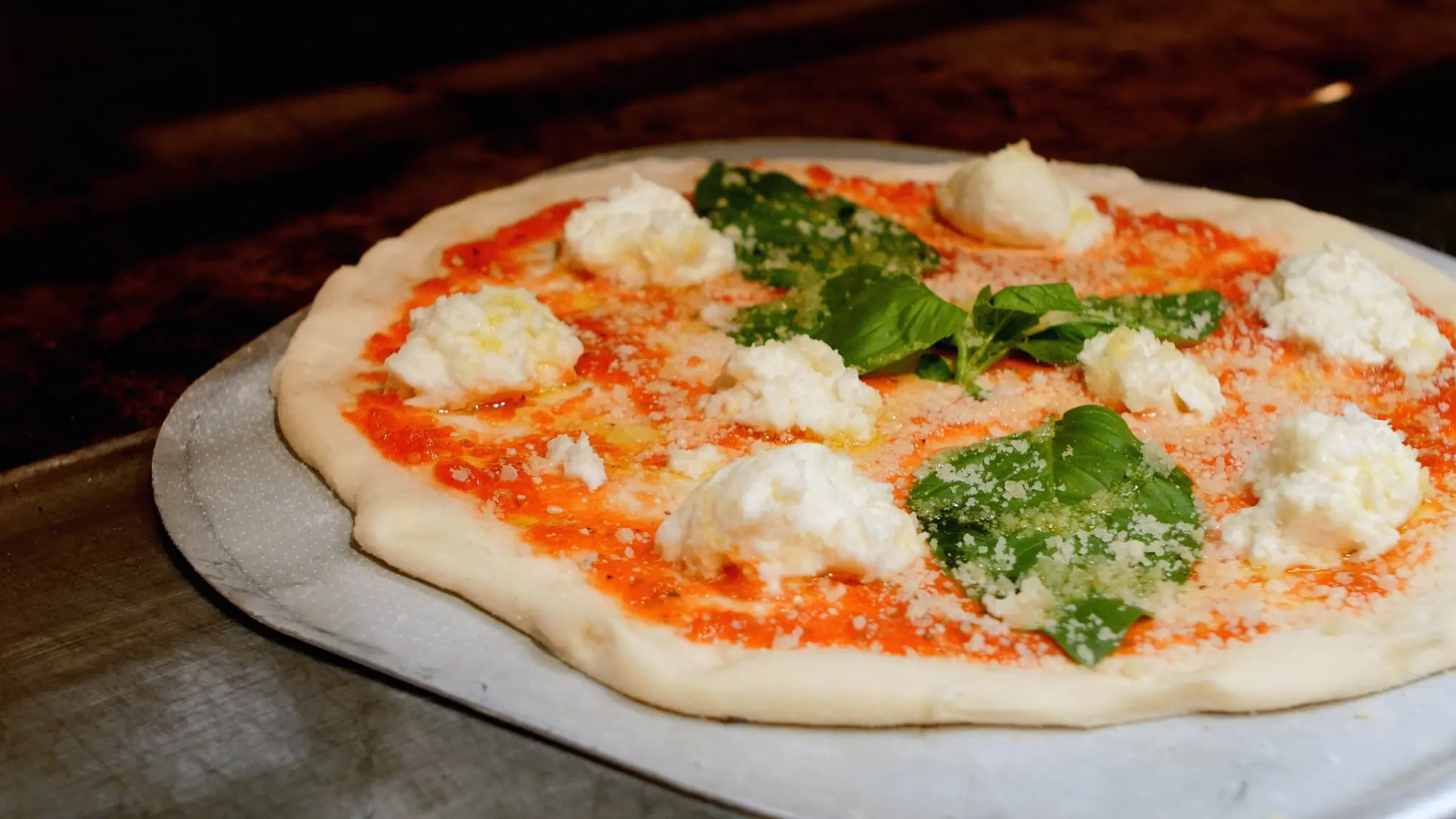 uncooked pizza