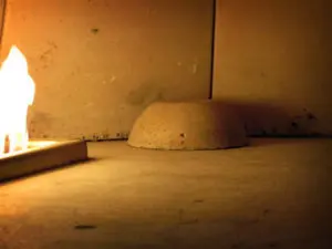 Wood Stone Ceramic Bowl in oven Wood Stone Ceramic Bowl in oven