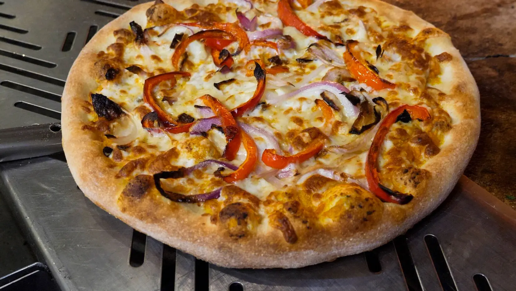 Winter Squash Pizza with Prosciutto, Onion and Peppers