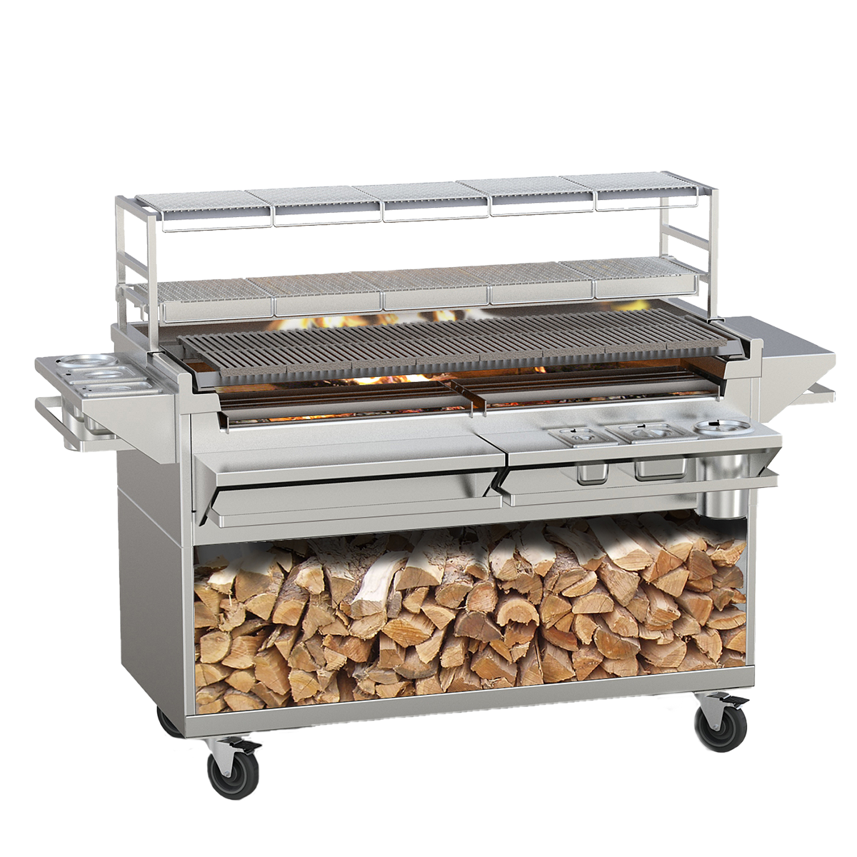 Mt. St. Helens Charbroiler with accessories
