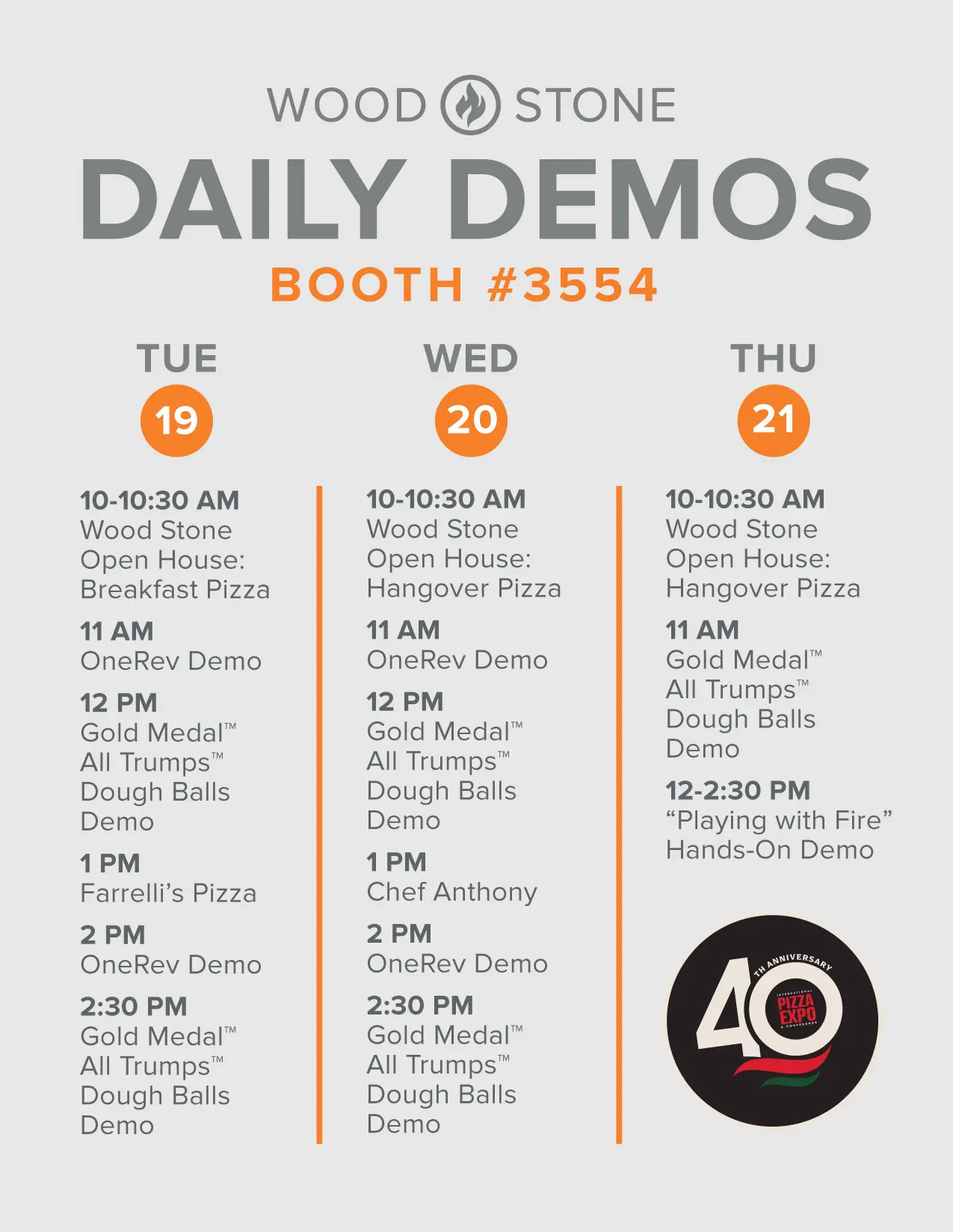 Pizza Expo Daily Demos