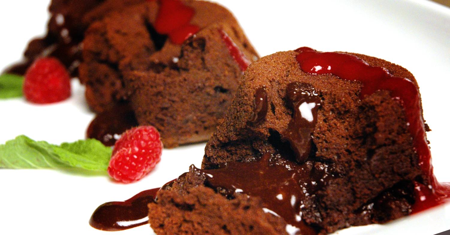 Chocolate Gourmandize with Raspberry Coulis